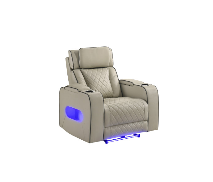 Regal Leather-gel Power Recliner Cream Regal Leather-gel Power Recliner Cream